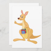 Smart Kangaroo Einladung (Vorne/Hinten)