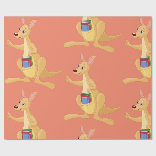 Smart Kangaroo Geschenkpapier (Flach)