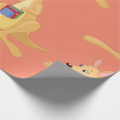 Smart Kangaroo Geschenkpapier (Ecke)