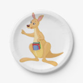 Smart Kangaroo Pappteller (Vorderseite)