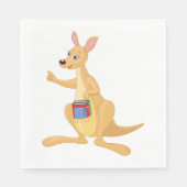Smart Kangaroo Serviette (Vorderseite)