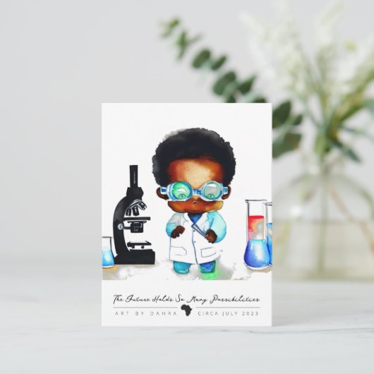 Smart Kid Postkarte (Stehend Vorderseite)