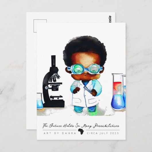 Smart Kid Postkarte (Vorne/Hinten)