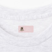 Smart Kitten with Glasses Pink and Lilac Name Etiketten (Befestigt)