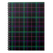 Smart Lila Green Tartan Notizblock (Vorderseite)