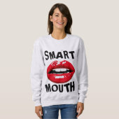 SMART MOUTH FUNNY SASSY T - SHIRT (Vorne ganz)