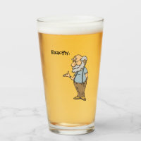 Smart Old Man Cartoon, lustige, ältere Weisheit