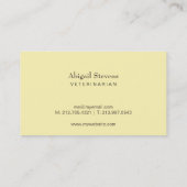 Smart Orange Cat Wearing Brillen Visitenkarte (Rückseite)