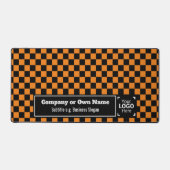 Smart Orange Karo: Berufliches Unternehmen Schreibtischunterlage (Vorderseite)