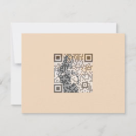 Smart Orange Shades Monochrome Indie Song Qr Code Einladung