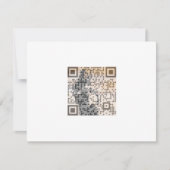 Smart Orange Shades Monochrome Indie Song Qr Code Einladung (Vorderseite)