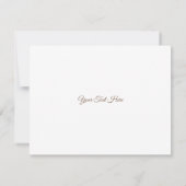 Smart Orange Shades Monochrome Indie Song Qr Code Einladung (Rückseite)