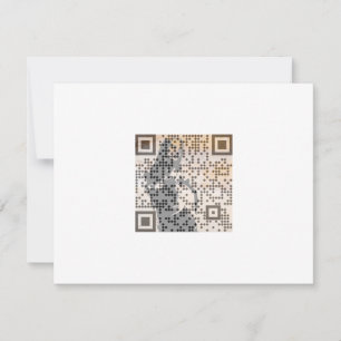 Smart Orange Shades Monochrome Indie Song Qr Code Einladung