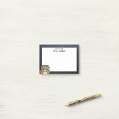 Smart Owl Chalkboard Personalisiert Teacher Post-it Klebezettel (Auf Schreibtisch)