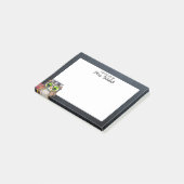 Smart Owl Chalkboard Personalisiert Teacher Post-it Klebezettel (angewinkelt)