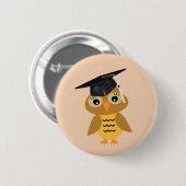 Smart Owl Graduate Button (Vorne & Hinten)