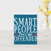Smart People Don't Get Offended  Karte (Gelbe Blume)