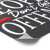 Smart People Don't Get Offended  Poster (Ecke)