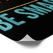 Smart People Don't Like Me Djt Be Smart  Poster (Ecke)