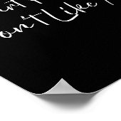 Smart People Don't Like Me Litical Saying  Poster (Ecke)