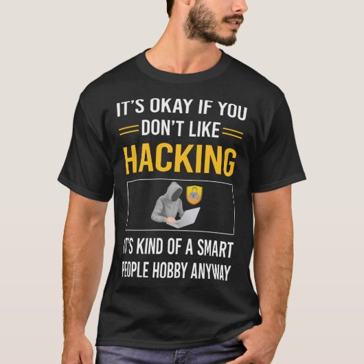 Smart People Hacking Hack Hacker T-Shirt (Vorderseite)