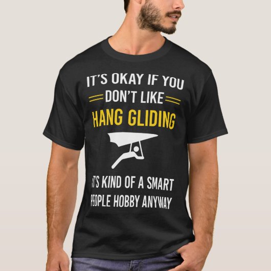 Smart People Hang Gliding Glider T-Shirt (Vorderseite)