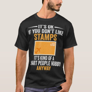 Smart People Hobby Briefmarke Funny Briefmarke Col T-Shirt