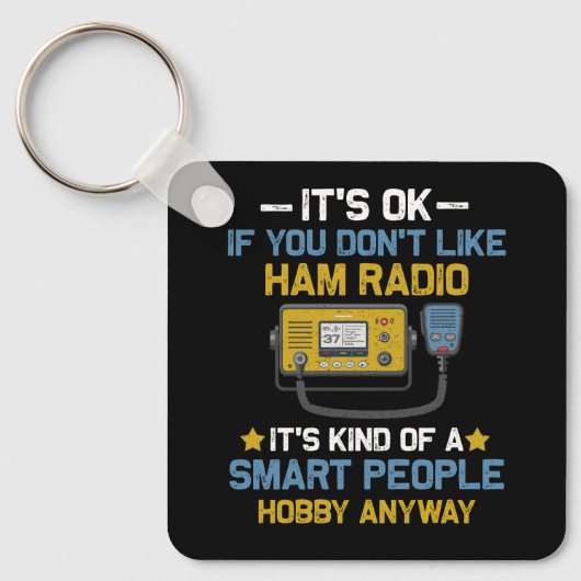 Smart People Hobby jedenfalls Ham Radio Operators Schlüsselanhänger (Vorderseite)