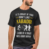 Smart People Kabaddi Kabadi T-Shirt (Vorderseite)