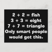 Smart People Mathematik Postkarten (Vorderseite)