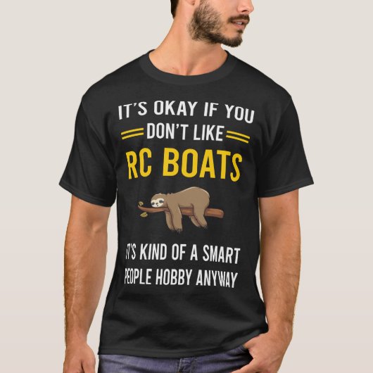 Smart People Rc Boat Boote T-Shirt (Vorderseite)