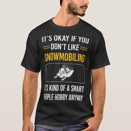 Smart People Snowmobil Snowmobil T-Shirt (Vorderseite)