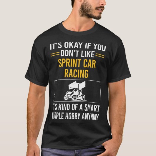 Smart People Sprint Car Racing T-Shirt (Vorderseite)