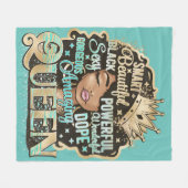 Smart Phantastisch Queen Black Melanin Brown Skin Fleecedecke (Vorderseite (Horizontal))
