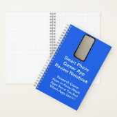 Smart Phone Gamer App Review Notebook Notizblock (Innen)