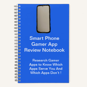 Smart Phone Gamer App Review Notebook Notizblock