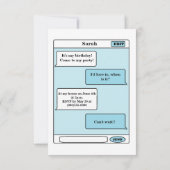 "Smart Phone"-Party Einladungen (Rückseite)