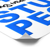 Smart Phones Stupid People Funny Poster Sign (Ecke)