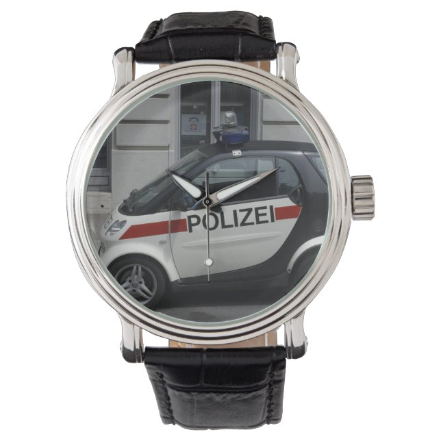 Smart Polizei Auto Armbanduhr (Vorderseite)