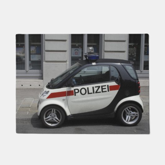 Smart Polizei Auto Fußmatte (Vorderseite)