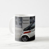 Smart Polizei Auto Kaffeetasse (Vorderseite Links)