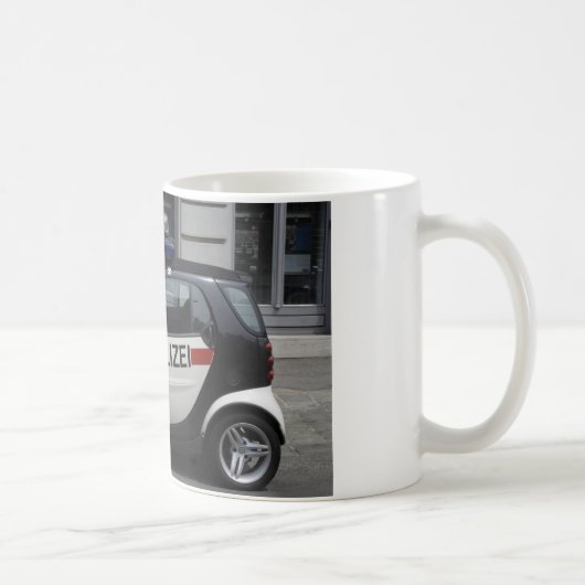 Smart Polizei Auto Kaffeetasse (Rechts)