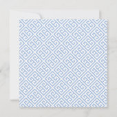 Smart Pumpkins Chinoiserie Blau und Weiß Hochzeit Save The Date (Rückseite)