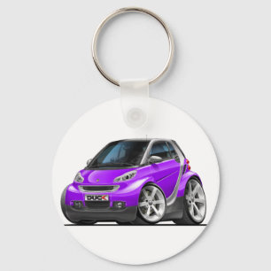 Smart Purple Car Schlüsselanhänger