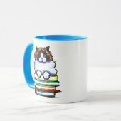 Smart Ragdoll Kitty Books Tasse (Vorderseite Links)