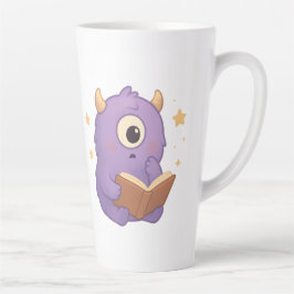 Smart Reading Monster Kids Mug — Purple Study Milchtasse