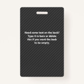 Smart Red and Black - Business Diagonal Strip Ausweis (Rückseite)