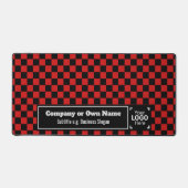 Smart Red Karo - Berufliches Unternehmen Schreibtischunterlage (Vorderseite)