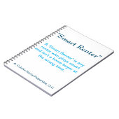 Smart Renter - Design 3 Notebook Notizblock (Linke Seite)