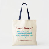 Smart Renter-Tasche - Design 1 Totbeutel Tragetasche (Vorne)